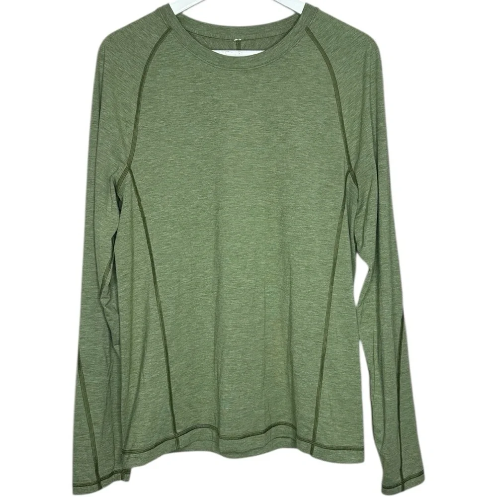 Lululemon Long Sleeve Shirt Heathered Spiced Olive